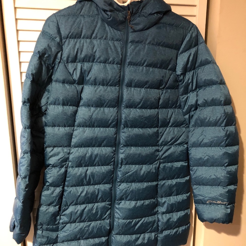 Eddie Bauer Long Puffy with Stuff Sack